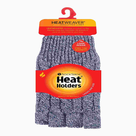 Ladies Cable Knitted Winter Thermal Fingerless Gloves