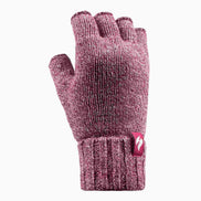 Ladies Knitted Fleece Lined Winter Thermal Fingerless Gloves