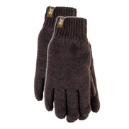 Mens Thermal Gloves with Protective Ribbed Cuff - 2 Pack