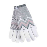 Ladies Patterned Fleece Lined Warm Thermal Gloves for Winter
