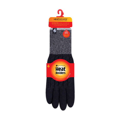 Ladies Patterned Fleece Lined Warm Thermal Gloves for Winter