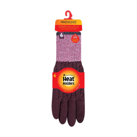 Ladies Patterned Fleece Lined Warm Thermal Gloves for Winter