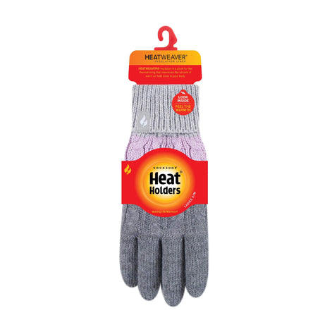 Ladies Fairisle Fleece Lined Knitted Warm Winter Thermal Gloves