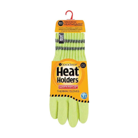 Mens Hi Vis Reflective Soft Fleece Lined Thermal Winter Gloves