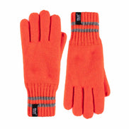 Mens Hi Vis Reflective Soft Fleece Lined Thermal Winter Gloves