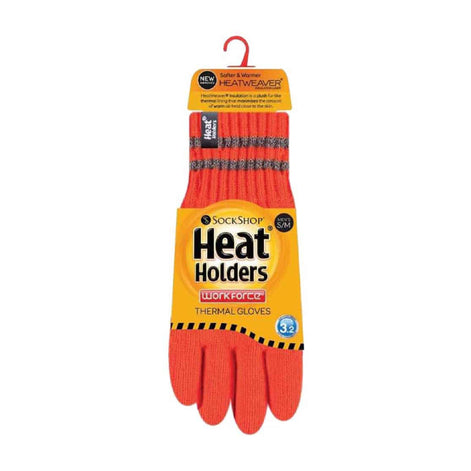 Mens Hi Vis Reflective Soft Fleece Lined Thermal Winter Gloves