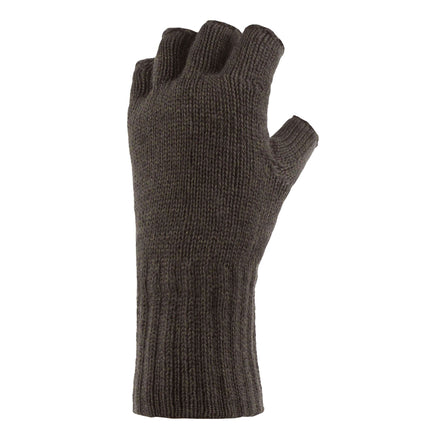 Mens Warm 3.2 TOG Fleece Lined Winter Thermal Fingerless Gloves