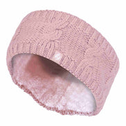 Ladies Cable Knitted Fleece Lined Thermal Winter Ear Warmer Headband