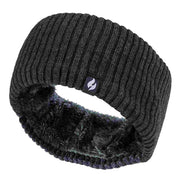 Ladies Cable Knitted Fleece Lined Thermal Winter Ear Warmer Headband