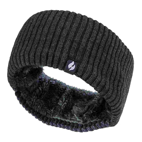 Ladies Cable Knitted Fleece Lined Thermal Winter Ear Warmer Headband