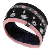 Ladies Cable Knitted Fleece Lined Thermal Winter Ear Warmer Headband