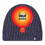 Mens Soft Fleece Lined Thermal Ribbed Beanie Hat
