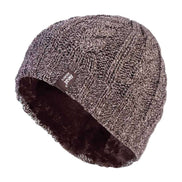 Ladies Cable Knit 3.4 Tog Fleece Lined Thermal Winter Hat