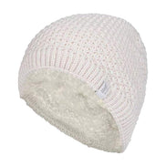 Ladies Crochet Knit Fleece Lined Warm Thermal Winter Beanie Hat