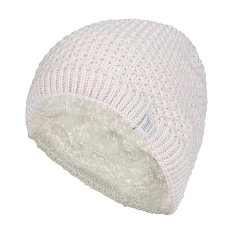Ladies Crochet Knit Fleece Lined Warm Thermal Winter Beanie Hat