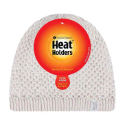 Ladies Crochet Knit Fleece Lined Warm Thermal Winter Beanie Hat