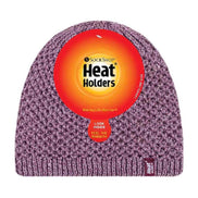 Ladies Crochet Knit Fleece Lined Warm Thermal Winter Beanie Hat