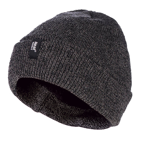 Mens 3.6 TOG Fleece Lined Thermal Turn Over Cuff Winter Beanie Hat