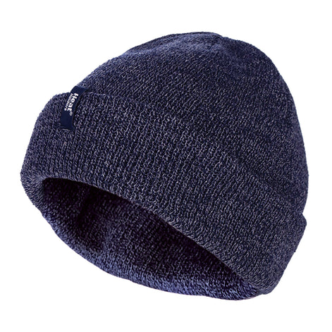 Mens 3.6 TOG Fleece Lined Thermal Turn Over Cuff Winter Beanie Hat