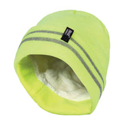 Mens Hi Vis Reflective Soft Fleece Lined Thermal Winter Hat