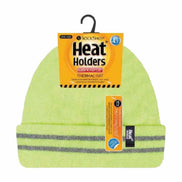Mens Hi Vis Reflective Soft Fleece Lined Thermal Winter Hat