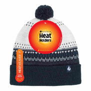 Ladies Knitted Beanie Bobble Hat with Small Pom Pom