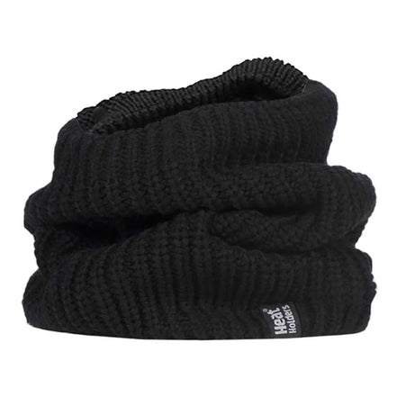 Mens Winter Warm Fleece Lined Chunky Knit Thermal Neck Warmer