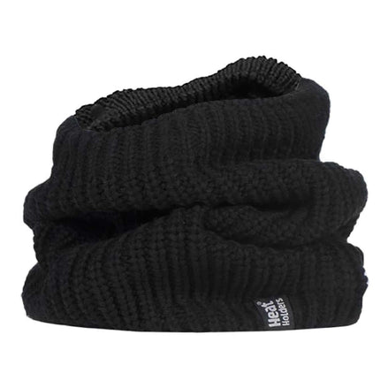 Mens Winter Warm Fleece Lined Chunky Knit Thermal Neck Warmer