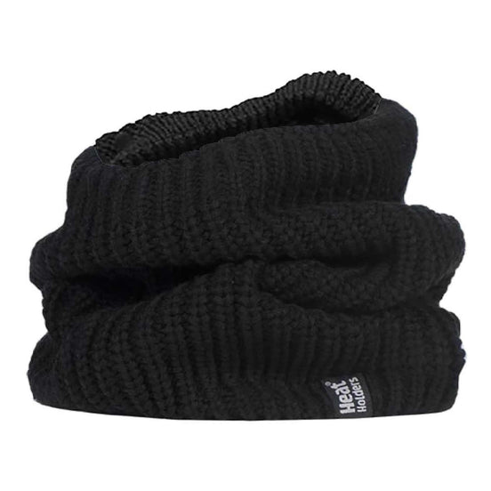 Mens Winter Warm Fleece Lined Chunky Knit Thermal Neck Warmer
