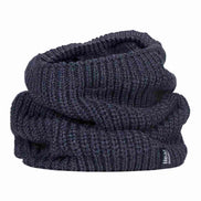 Mens Winter Warm Fleece Lined Chunky Knit Thermal Neck Warmer