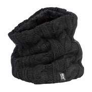 Ladies Cable Knit Winter Fleece Lined Thermal Neck Warmer