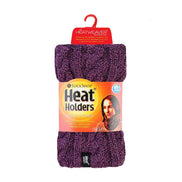 Ladies Cable Knit Winter Fleece Lined Thermal Neck Warmer