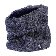Ladies Cable Knit Winter Fleece Lined Thermal Neck Warmer