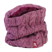 Ladies Cable Knit Winter Fleece Lined Thermal Neck Warmer