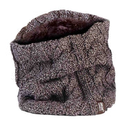 Ladies Cable Knit Winter Fleece Lined Thermal Neck Warmer