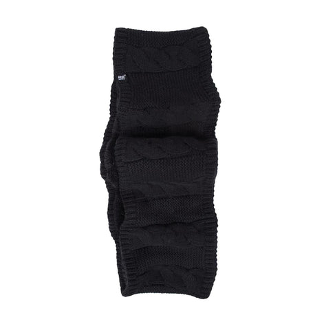 Ladies Winter Fleece Lined Cable Knit Thermal Snood Infinity Scarf