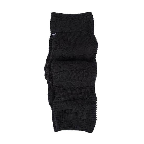 Ladies Winter Fleece Lined Cable Knit Thermal Snood Infinity Scarf