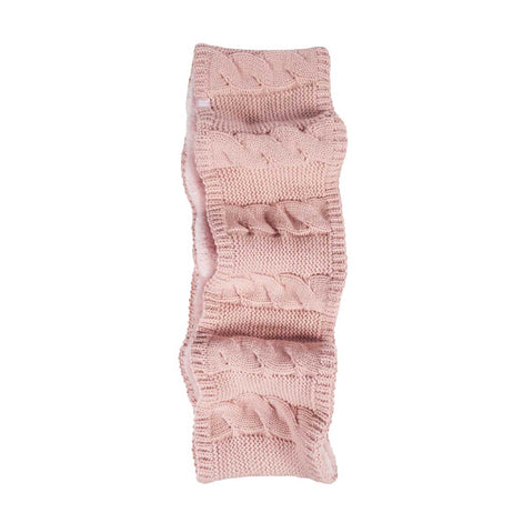 Ladies Winter Fleece Lined Cable Knit Thermal Snood Infinity Scarf