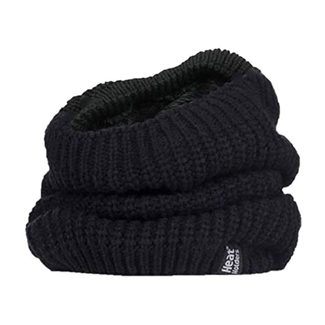 Ladies Winter Warm Fleece Lined Chunky Knit Thermal Neck Warmer