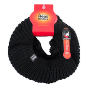 Ladies Winter Warm Fleece Lined Chunky Knit Thermal Neck Warmer