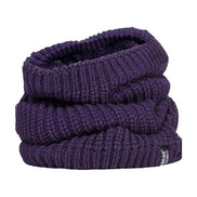 Ladies Winter Warm Fleece Lined Chunky Knit Thermal Neck Warmer