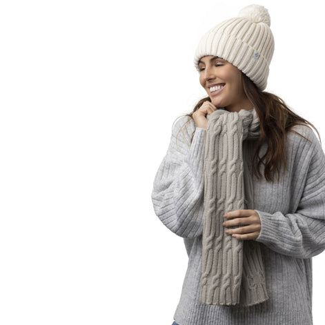 Ladies Luxury Fleece Winter Scarf Thermal Scarf for Cold Weather