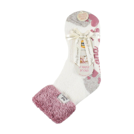 Ladies Non Slip Thermal Low Cut Ankle Slipper Bed Socks with Grips
