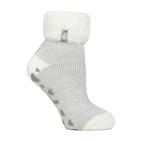 Ladies Ribbed Cuff Thermal Bed Socks for Lounging Around