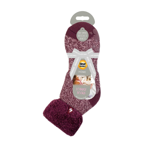 Ladies Ribbed Cuff Thermal Bed Socks for Lounging Around