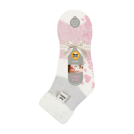 Ladies Cuddly Fluffy Sliper Bed Socks with Feather Top