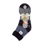 Ladies Cuddly Fluffy Sliper Bed Socks with Feather Top