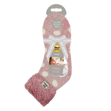 Ladies Non Slip Thermal Low Cut Ankle Slipper Bed Socks with Grips