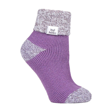 Ladies Ribbed Cuff Thermal Bed Socks for Lounging Around
