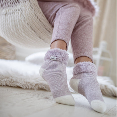 Ladies Extra Fluffy Thermal Bed Socks for Lounging Around